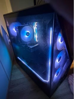 Gaming PC - AMD Ryzen 7 9700X, 32GB RAM, Radeon RX 9060 XT with monitor