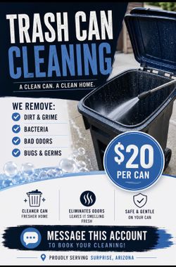 Trash can cleaning service