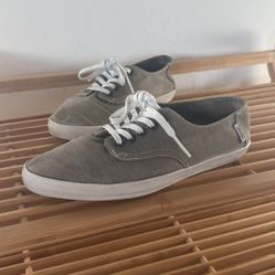 Women Gray Vans 6.5