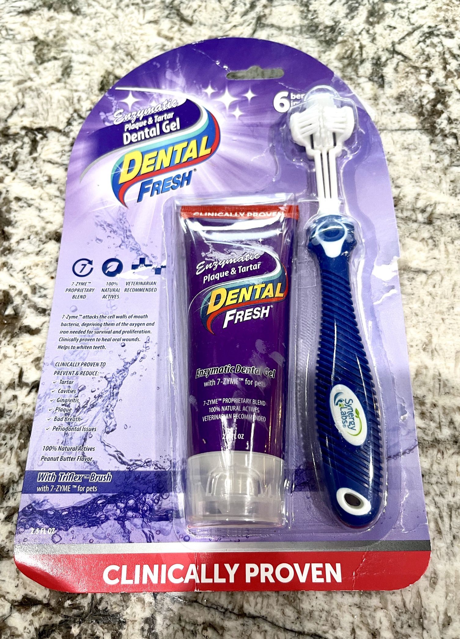 Dental Fresh Gel Dog Tooth Brushing Kit