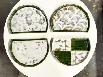 Vintage Mid Century Made In Japan Ceramic Plate Plates