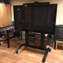 65” Samsung plasma tv with rolling stand