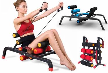 Foldable Back Extension & Ab Workout Machine for Home Gym