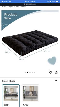 6” Memory Futon Mattress