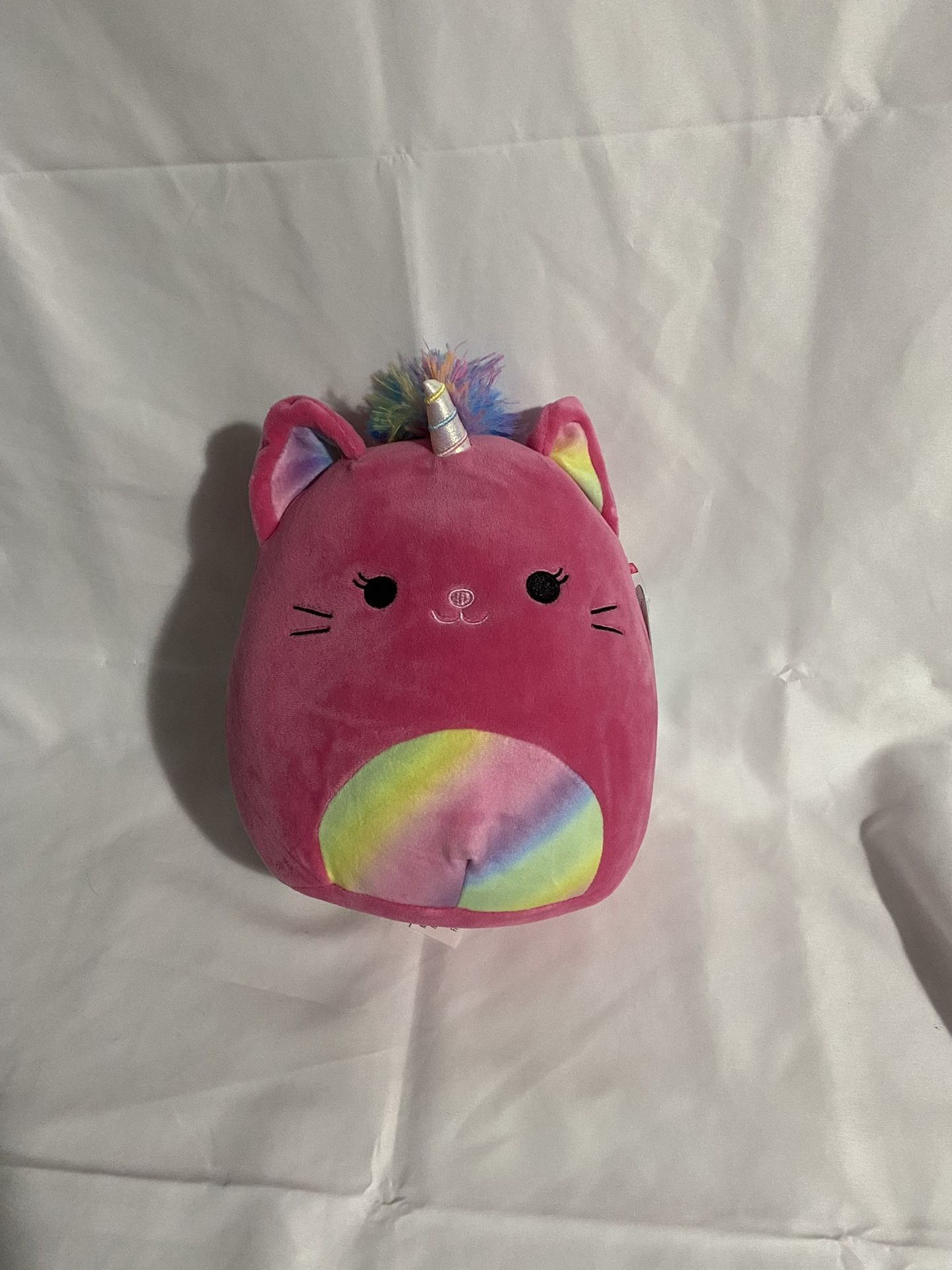 Squishmallow Lizette 8” Pink Rainbow Caticorn Squishmallows Plush Stuffed Toy