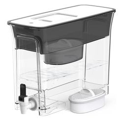 Waterdrop 35-Cup Slim Water Filter Dispenser, Large Capacity Water Filter Pitcher, 200-Gallon Long-Life