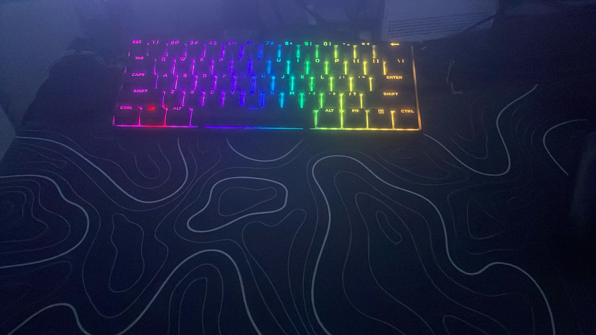 corsair gaming keyboard and Logitech mouse