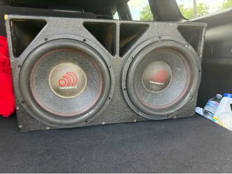 2 12” massive audio subs
