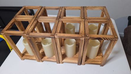 Wooden Display Stands x 8