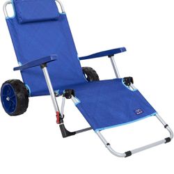 Mac Beach Chair With Storage On Wheels