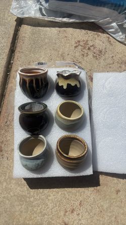 Mini flower pots 6 pack