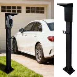 NEW Cold Rolled Steel Charging Station Column - Weather-Resistant for Outdoor/Indoor Use EV Charge Stand Charging Pillar for Tesla