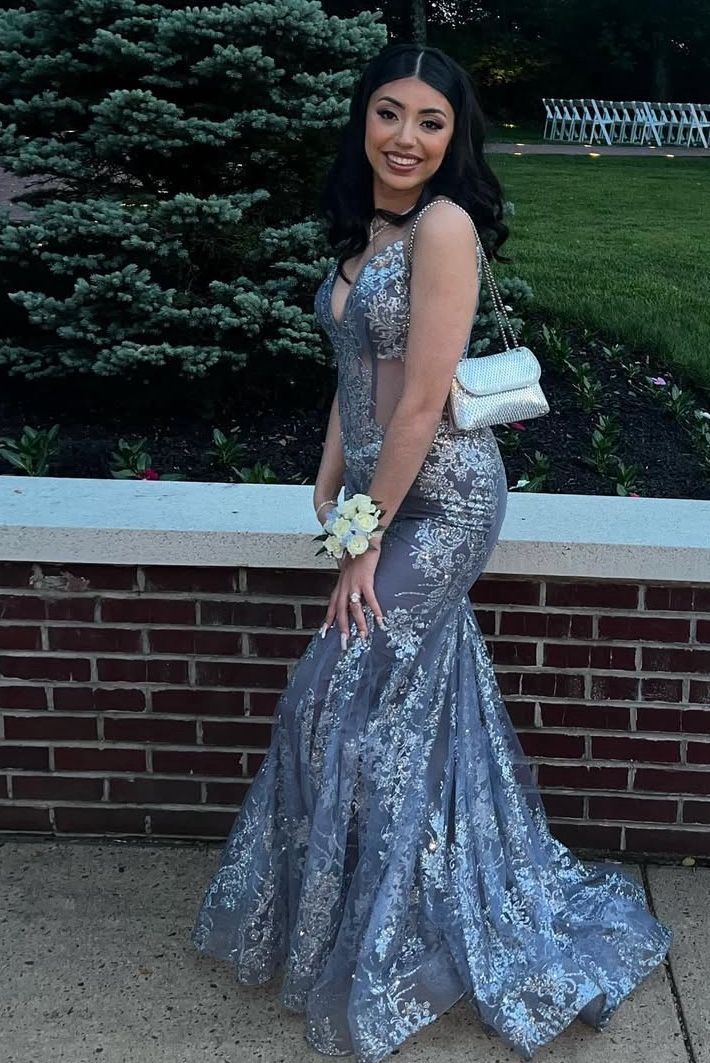 Sliver Prom dress