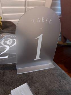 Table numbers 1-20