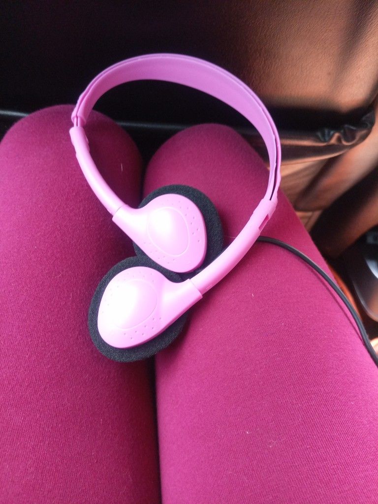 Pink Wired Headphones