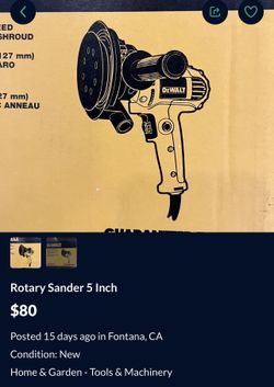 Rotary Sander 5 Inch