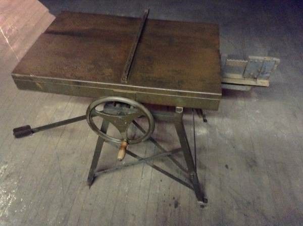 Vintage Lochner Manufacturing Upholstery Cushion Stuffer Machine with Original Stand