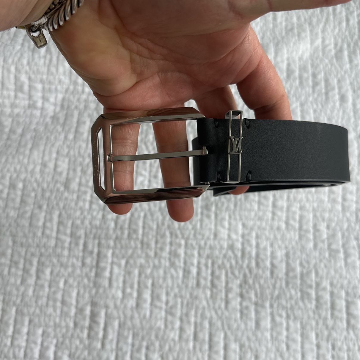 Louis Vuitton Belt Initiales Damier Azur Blue/White for Sale in New York,  NY - OfferUp