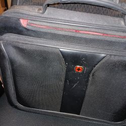 Wenger Swiss Gear Black Lap Top Brief Case Shoulder Bag 