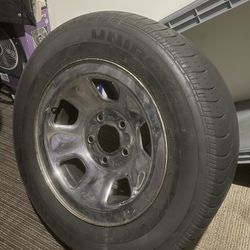 4 GMC wheels With Tires. 