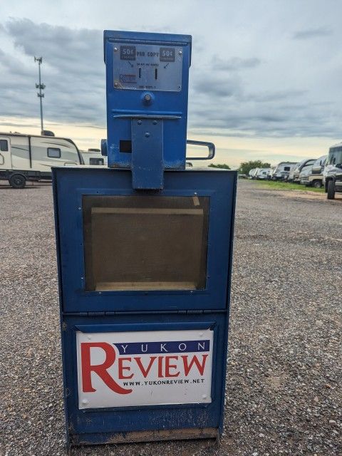 Steel Newspaper Stand