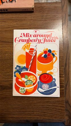 Vintage Ocean Spray Cranberry Juice Recipe Booklet – Retro