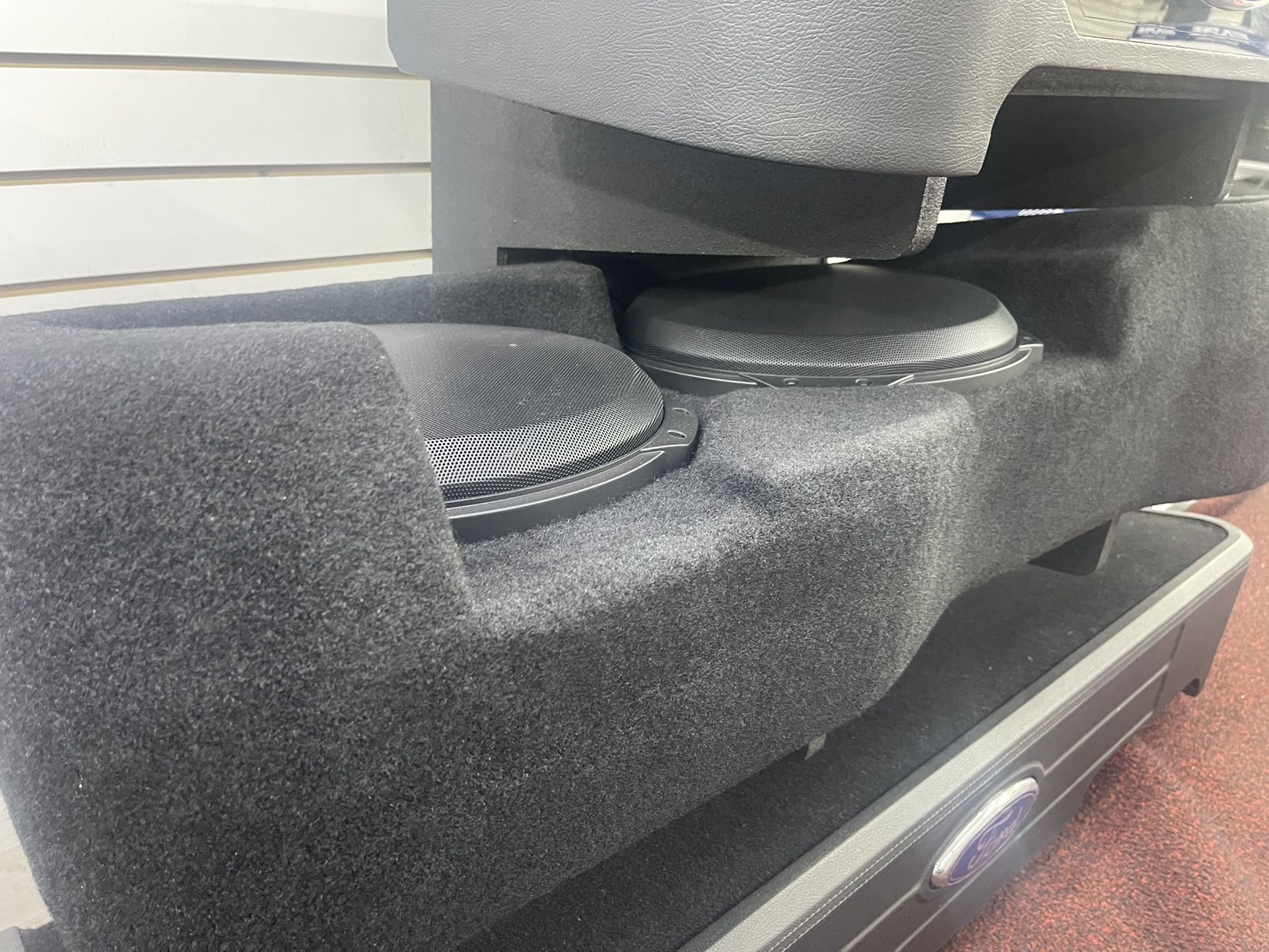 JL Audio SB-GM-SLVCC4 12TW3 2019 And Up Chevey Silverado Dual 12 Inch Subwoofers With Custom Fiber Glass Box