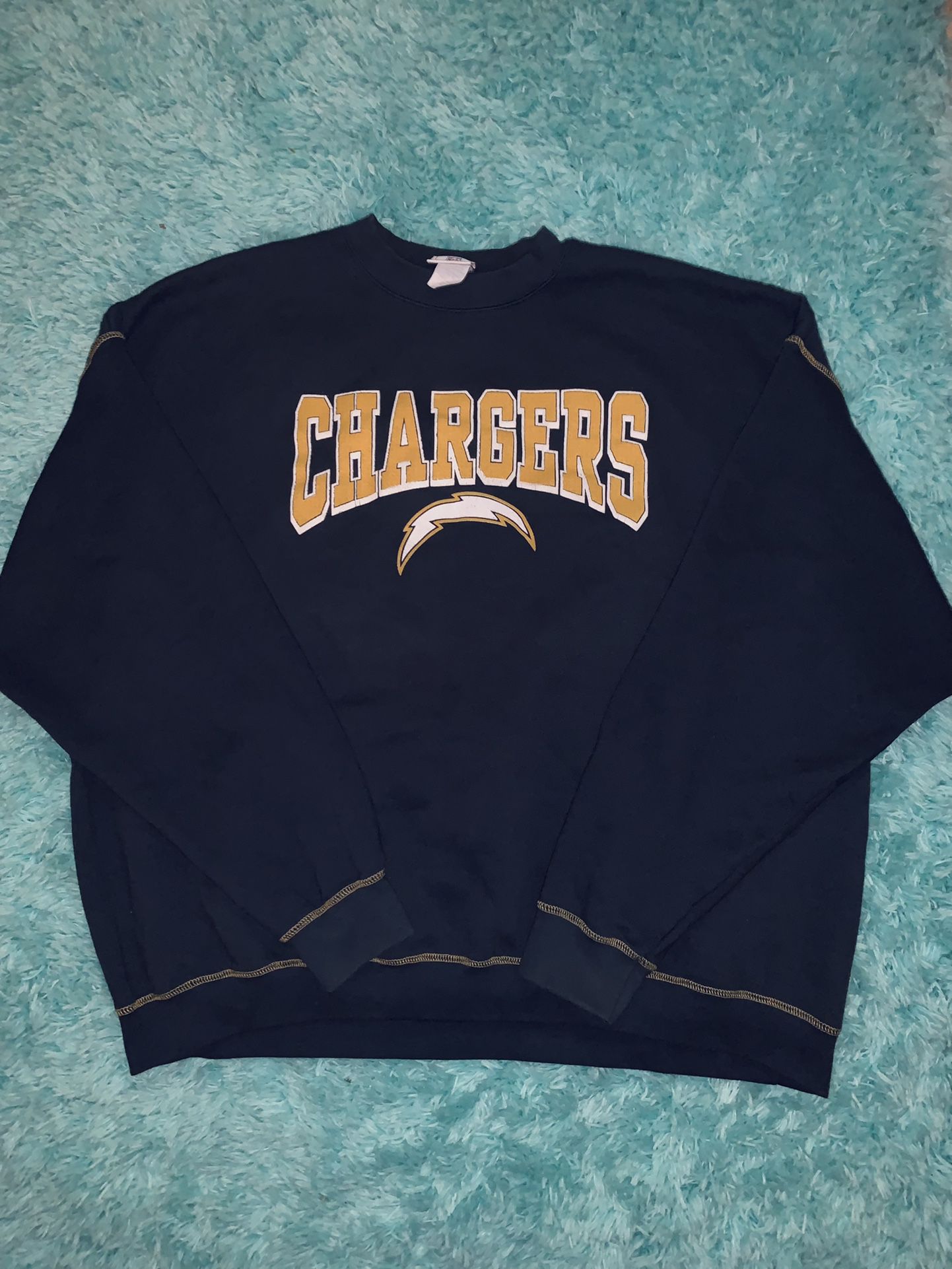 San Diego Chargers Navy Blue - Size 3XL sweater🌟   #sandiego #chargers #sandiegochargers #NFL #vintagenfl