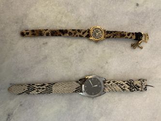 Betsey Johnson leopard print watch