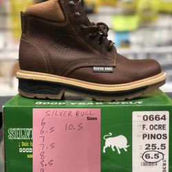 SilverBull Leather Work Boots