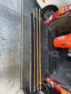 Antique Japanese Bamboo Fishing Poles