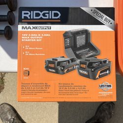 Ridgid 2ah And 4ah With Charger. 