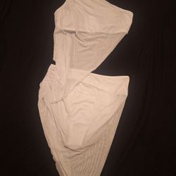 2 Piece Bathing Suit Bikini Woman White Size LARGE