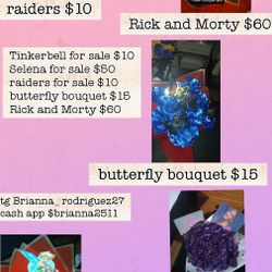 All Five Bouquets Are For Sale
