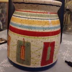 Pfaltzgraff ceramic hand painted canister