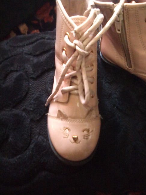 Cute Pink Cat Boots