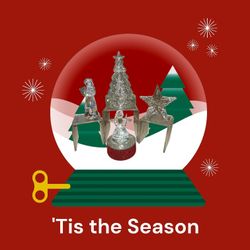 Vintage Crystal  Christmas House Decoration 