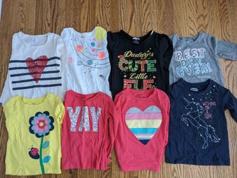 8 GUC Girls Long Sleeve Tees, Size 3
