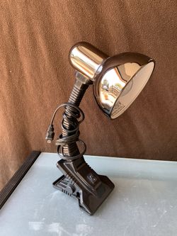 Black clamp desk/table lamp