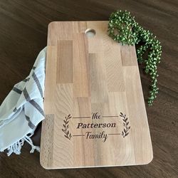 Personal Engraved Family Name Cutting Boards