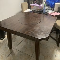 Wood Folding Dinning Table
