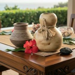 Kona Hawaiian Pottery Handmade in Maui Nice!