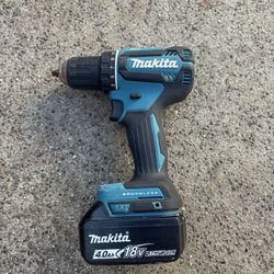Makita Brushless 1/2 in. Driver-Drill with battery 4.0Ah