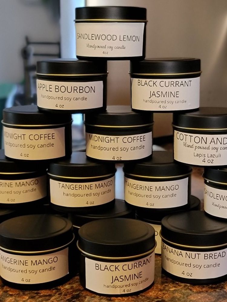 Handpoured 4 Oz Soy Candles Christmas 