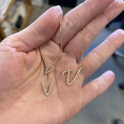 14k Gold & Diamond Letters