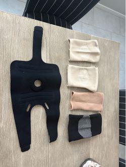 Knee brace and support sleeves
