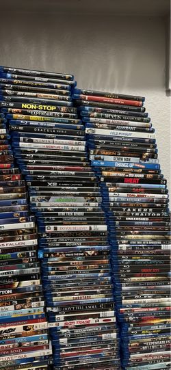 DVD 1$ each Blu ray 3$ each