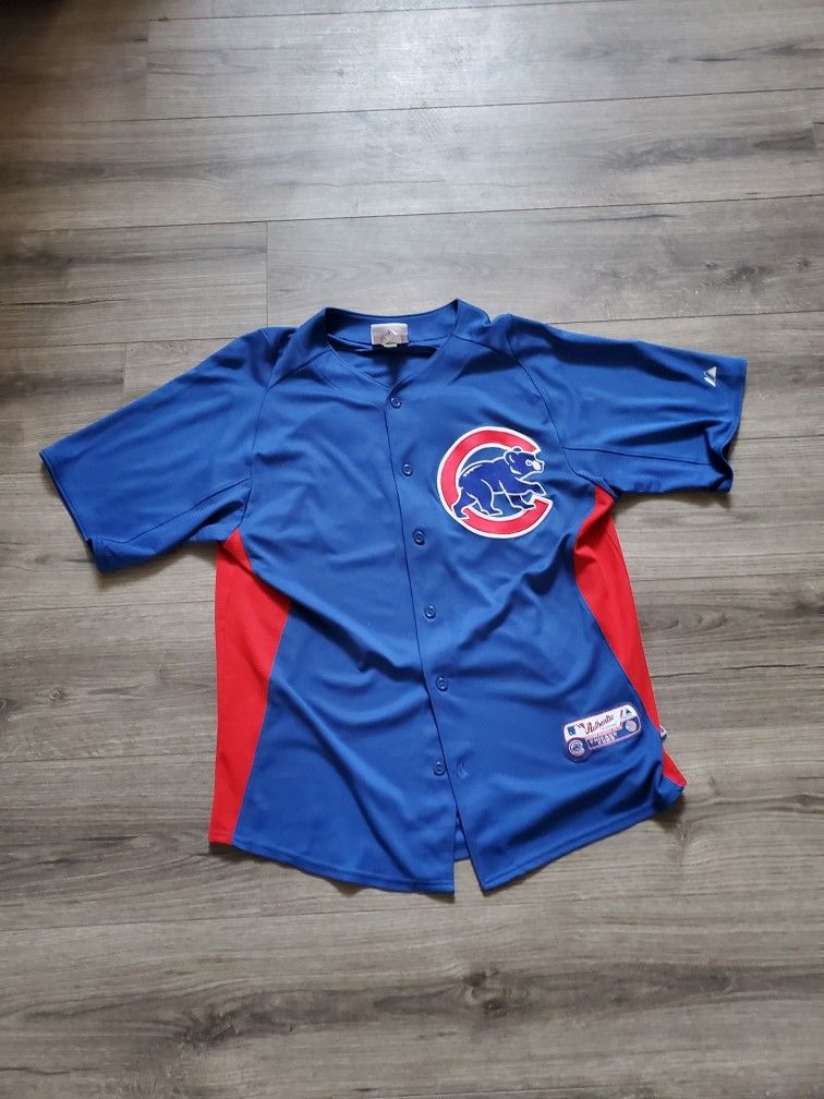 Majestic Chicago Cubs Authentic #13 Baseball Jersey Mens Size Large