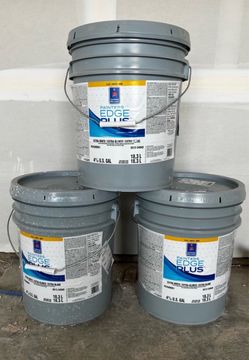 15 gallons FLAT Paint. Interior. Alabaster 7008 color