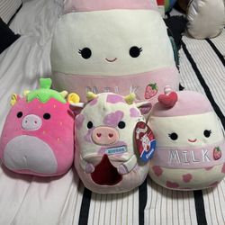 Squishmallow Strawberry Squad